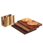 Creative Book Shape Wooden Cutting Board Set (3-Piece) with Storage Stand - Wholesale - Image 3