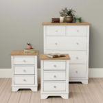 Modern White 5-Drawer Tall Dresser Chest of Drawers - Bedroom Storage Cabinet Wholesale - Image 2