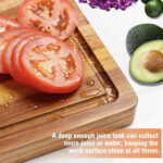 Large Rectangular Acacia Wood Cutting Board (17"x13") - Butcher Block Style Wholesale - Image 4