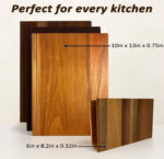 Creative Book Shape Wooden Cutting Board Set (3-Piece) with Storage Stand - Wholesale - Image 4
