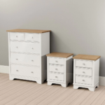 Modern White 5-Drawer Tall Dresser Chest of Drawers - Bedroom Storage Cabinet Wholesale - Image 4
