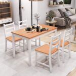 Modern 5-Piece Dining Table Set for 4 - Space Saving Kitchen Breakfast Table Wholesale - Image 2
