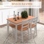 Modern 5-Piece Dining Table Set for 4 - Space Saving Kitchen Breakfast Table Wholesale - Image 3