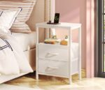 Boho Style C-Shaped End Table with Rattan Magazine Holder - Small Space Furniture Wholesale - Image 2