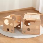 Montessori Wooden Cube Chair and Table Set Wholesale