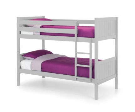 Solid Pine Kids Bunk Bed Wholesale White Grey