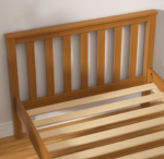 Classic Mission Style Solid Wood Platform Bed with Vertical Slat Headboard - Wholesale - Image 3