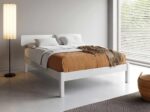 Art Deco Style Solid Wood Bed Frame with Rounded Spindle Headboard - Designer Collection Wholesale - Image 3