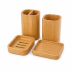 bamboo bathroom accessories OEM wholesale for private label hotel and spa brands