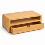 bamboo monitor stand with drawer OEM wholesale for office brands