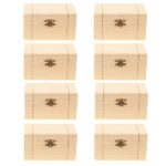 Unfinished Wooden Hinged Boxes for DIY Crafts and Gift Packaging Wholesale